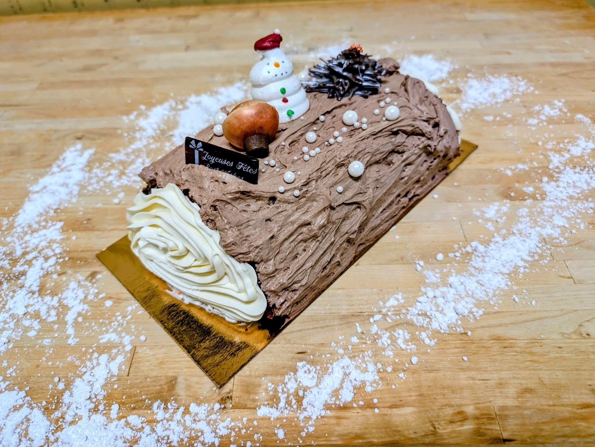 Bûche de Noël au chocolat